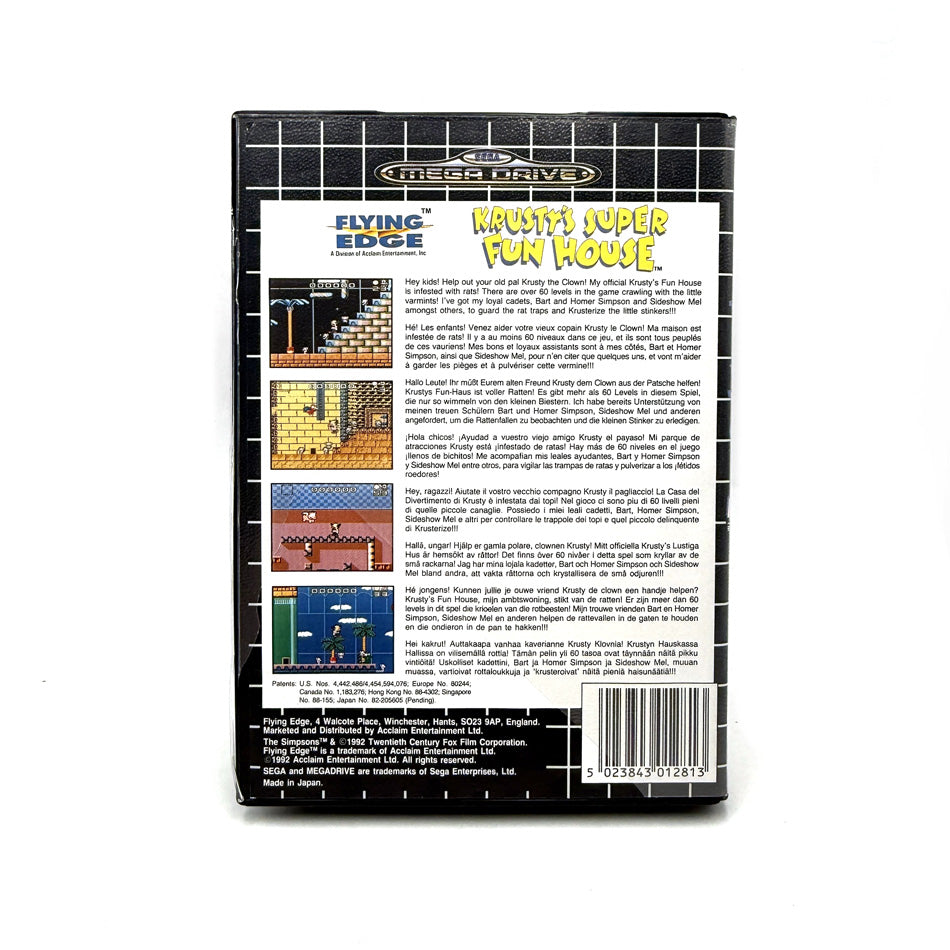 Krusty's Super Fun House Sega Megadrive