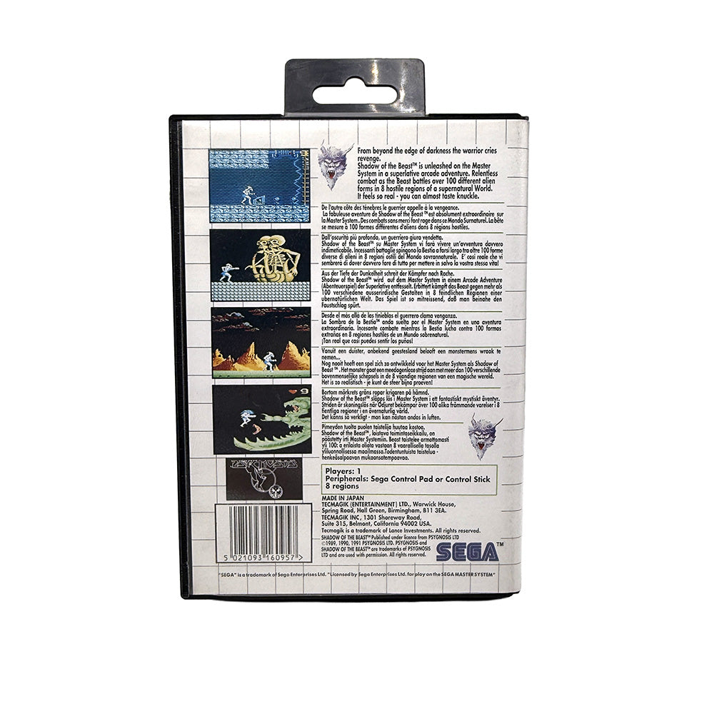Shadow of the Beast Sega Master System