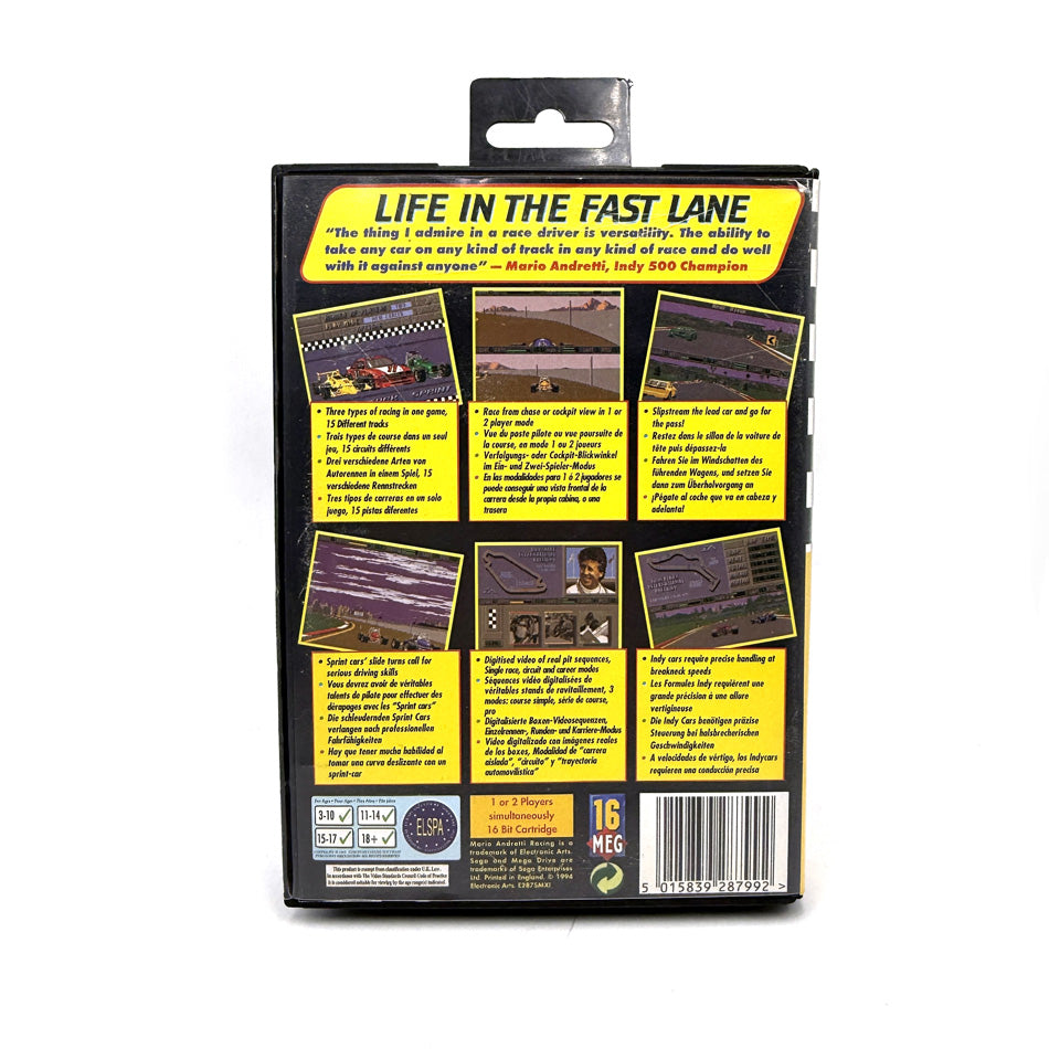 Mario Andretti Racing Sega Megadrive