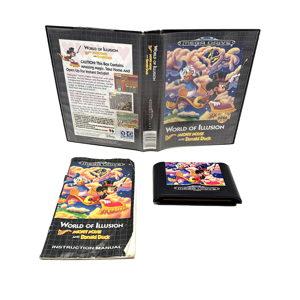 World of Illusion Starring Mickey Mouse and Donald Duck Sega Megadrive