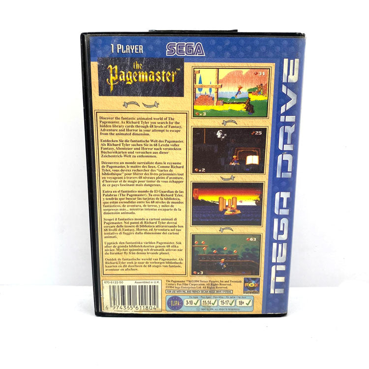 The Pagemaster Sega Megadrive