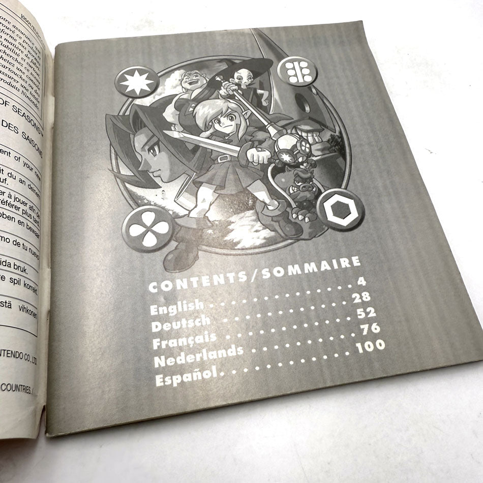 Notice The Legend Of Zelda Oracle Of Seasons Nintendo Game Boy Color