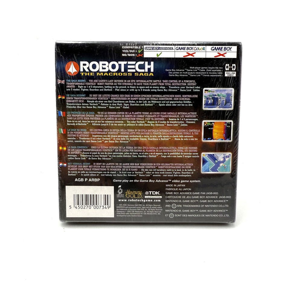 Robotech The Macross Saga Nintendo Game Boy Advance