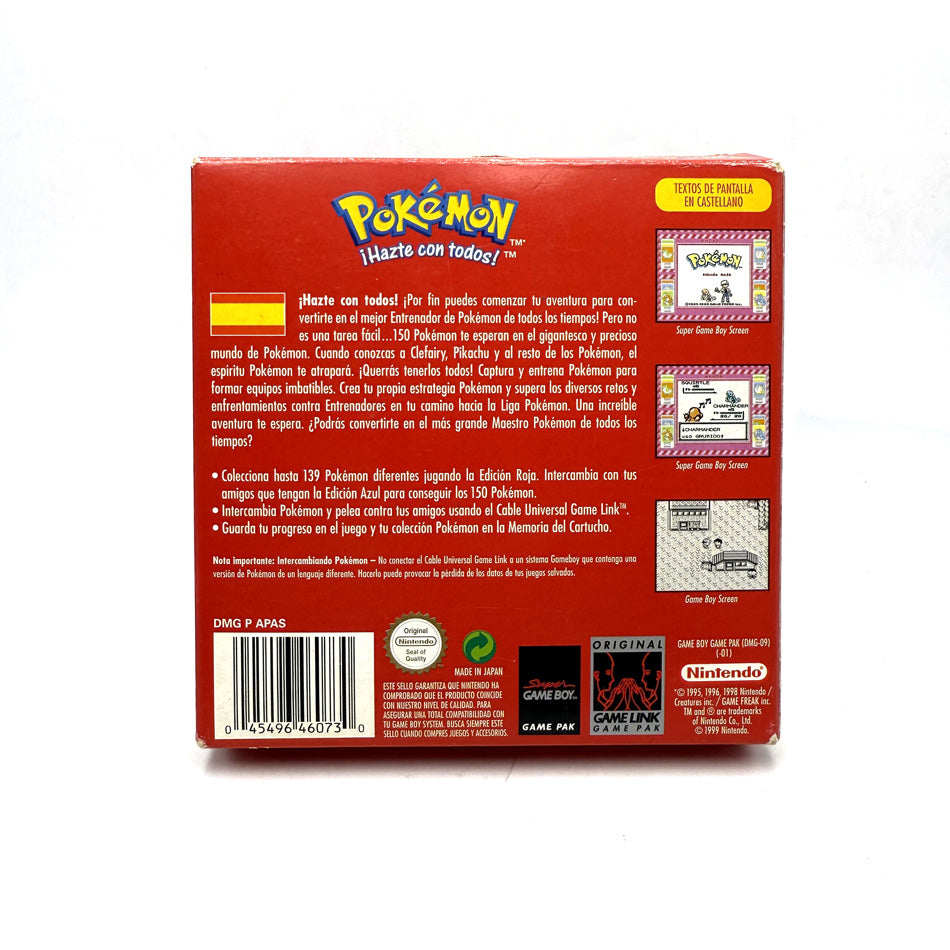 Pokemon Edicion Roja Nintendo Game Boy