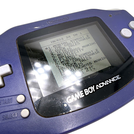Console Nintendo Game Boy Advance Purple + Cartouche 34 in 1