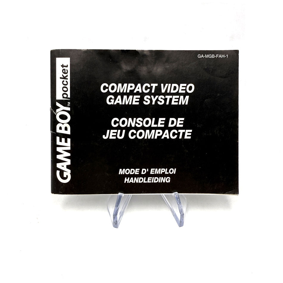 Notice Mode D'Emploi Nintendo Game Boy Pocket
