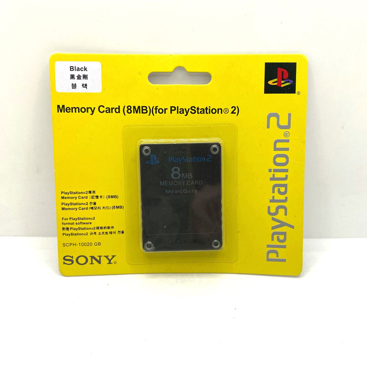 Memory Card 8MB Playstation 2 Black Neuve