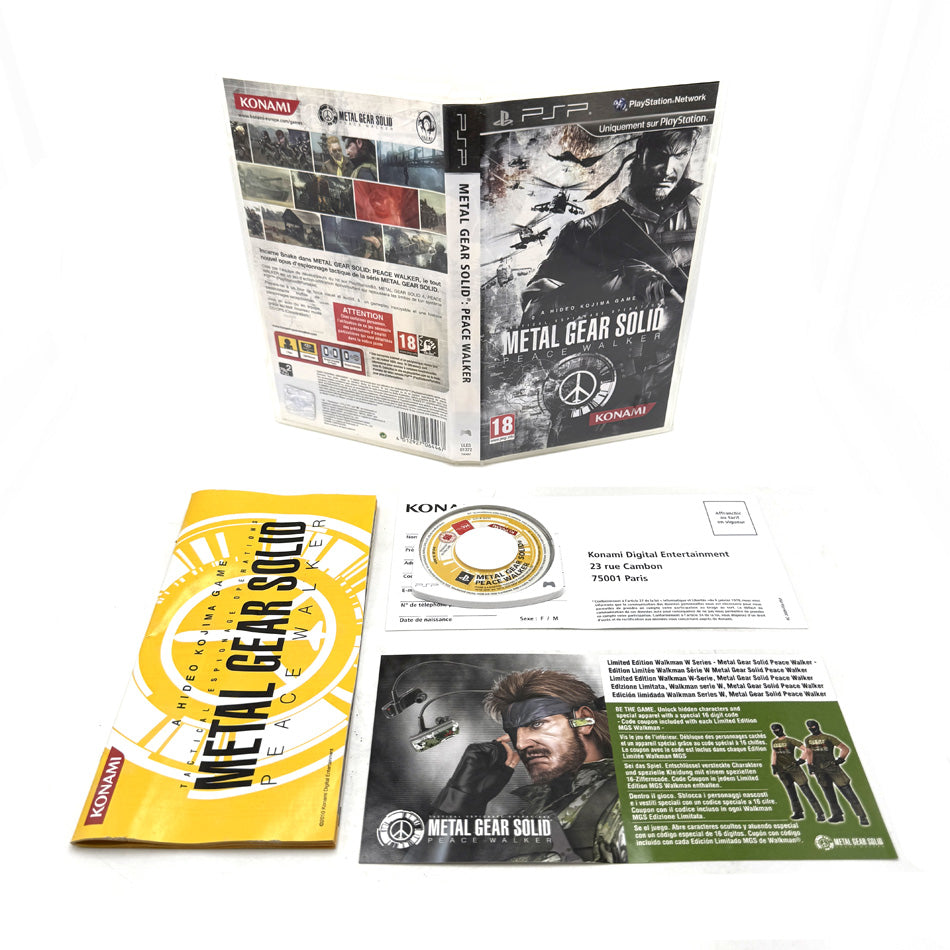 Metal Gear Solid Peace Walker Playstation PSP 