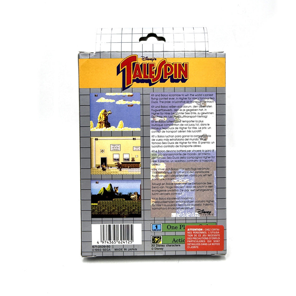 Disney's Tale Spin Sega Game Gear (NEAR MINT)