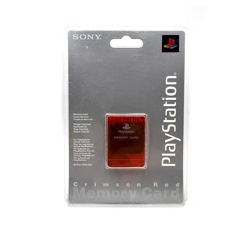 Memory Card Crimson Red Playstation 1