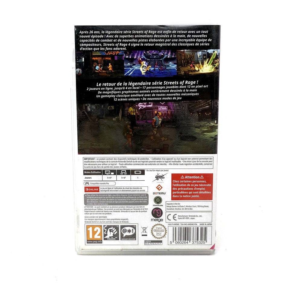 Streets Of Rage 4 Nintendo Switch