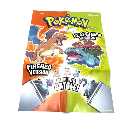 Poster Pokemon Officiel FireRed/LeafGreen Version