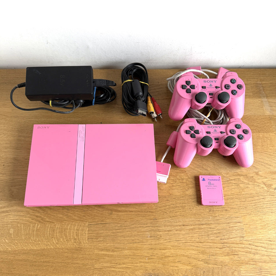 Console Playstation 2 Slim Pink Edition (SCPH-77004) + 2 Manettes + Carte mémoire