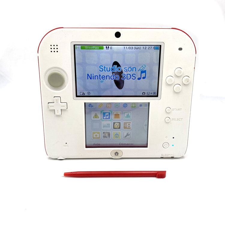 Nintendo 2DS in offers White Red with charger and SD card