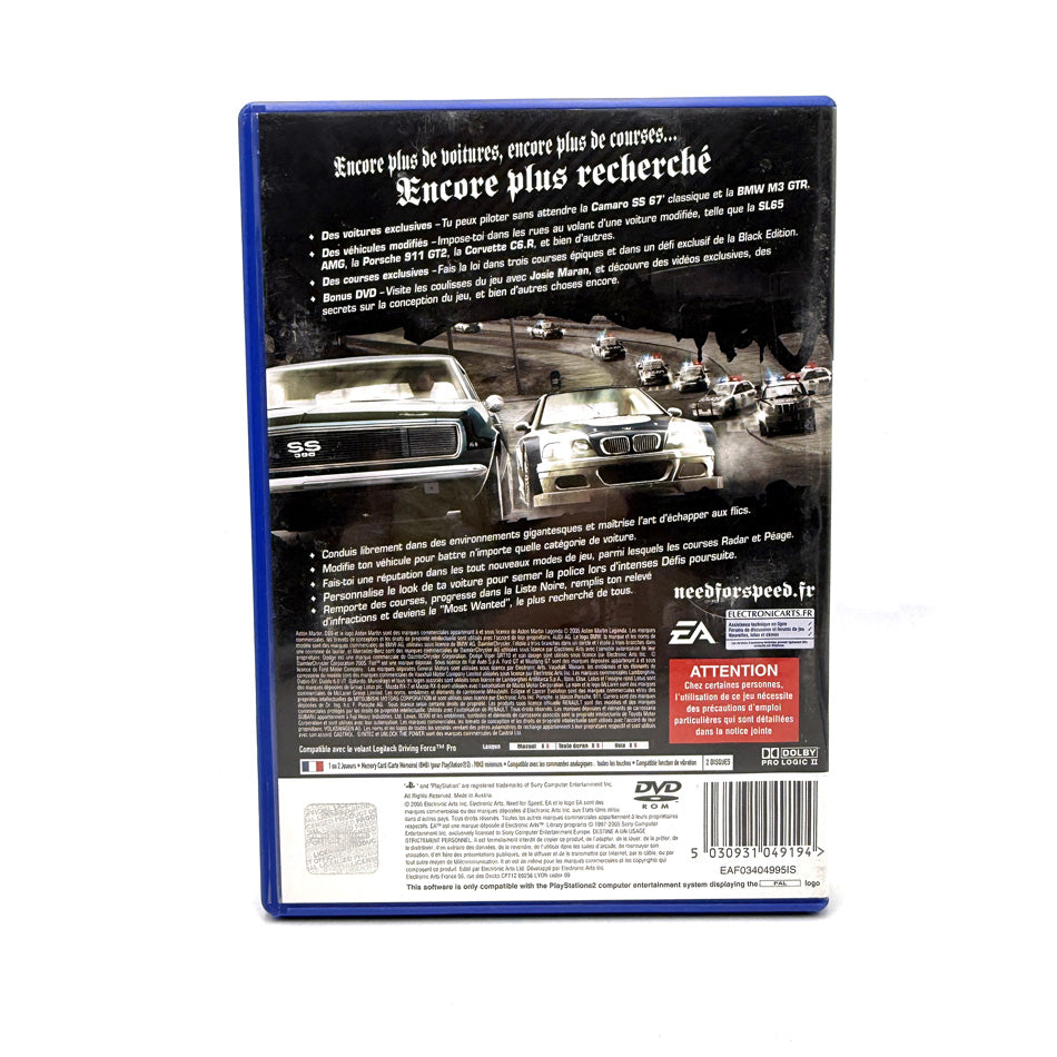 Need For Speed Most Wanted Black Edition Playstation 2