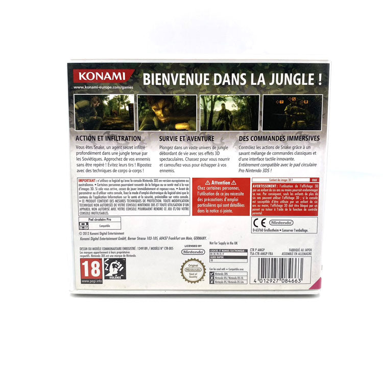 Metal Gear Solid Snake Eater 3D Nintendo 3DS