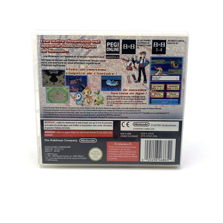 Boite et notices Pokemon Version Platine Nintendo DS