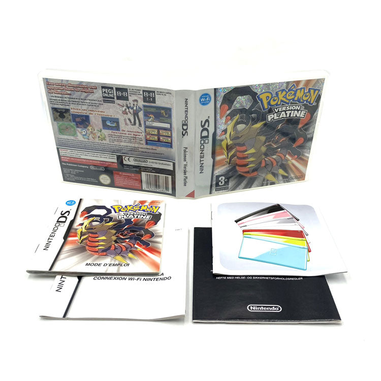 Boite et notices Pokemon Version Platine Nintendo DS