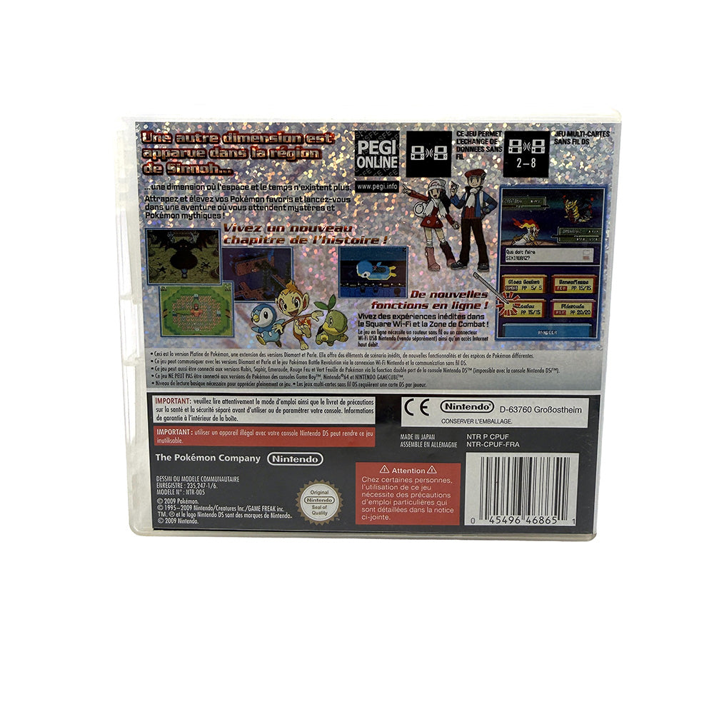 Boite et notices Pokémon Version Platine Nintendo DS