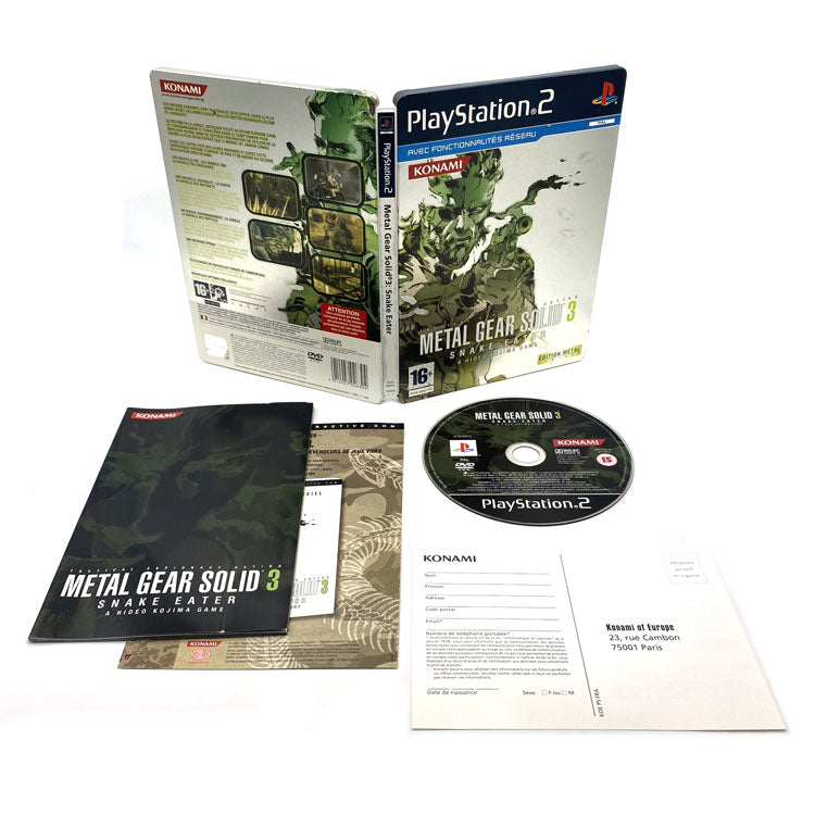 Metal Gear Solid 3 Snake Eater Playstation 2 Edition Métal Limitée