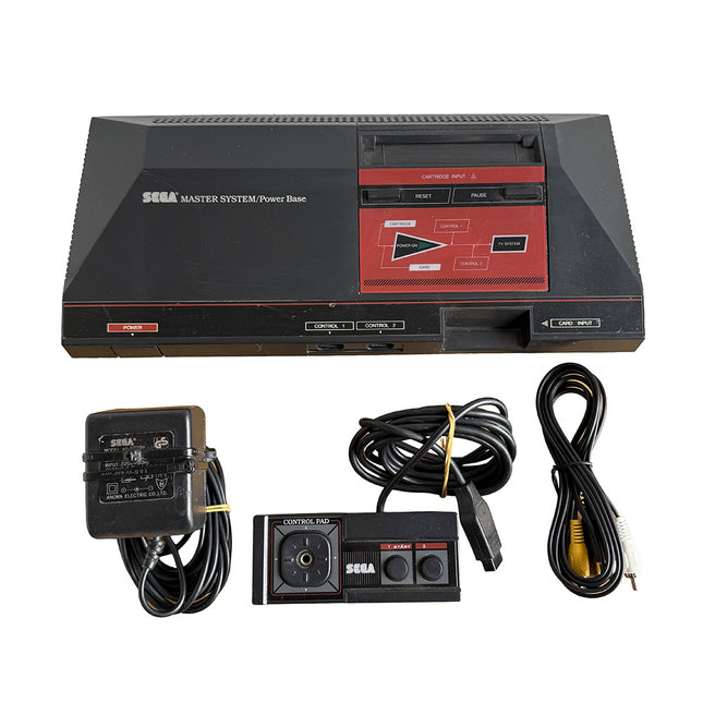 Sega Master System (3010) console + 2 spellen