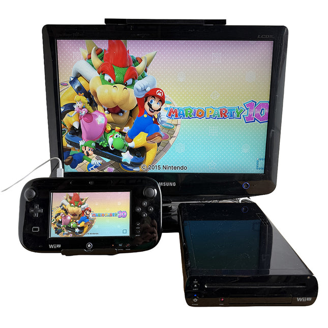 Nintendo Wii U 32 GB Zwart + Mario Party 10-console