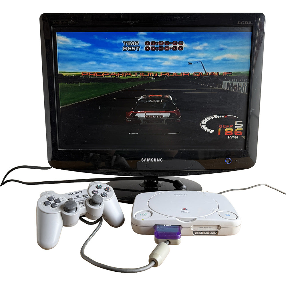 Console PlayStation 1 (PSone) SCPH-102 + Jeu TOCA 2 + Carte mémoire