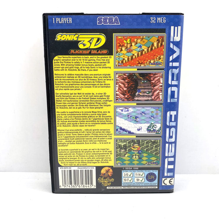Sonic 3D Flickies Island Sega Megadrive
