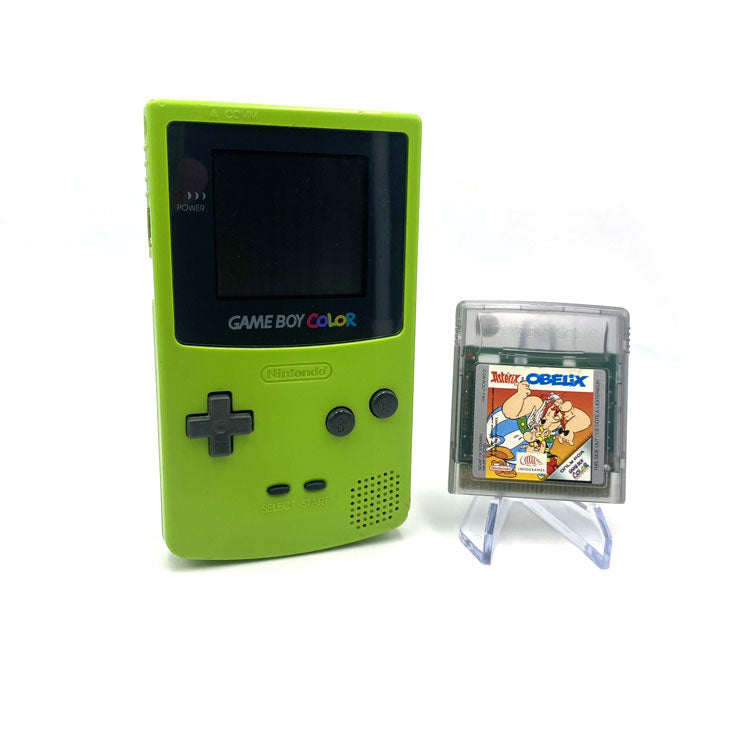 Console Nintendo Game Boy Color Atomic Kiwi Green + Jeu Astérix & Obélix