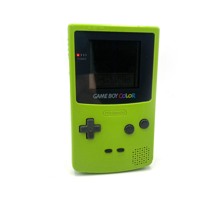 Console Nintendo Game Boy Color Atomic Kiwi Green + Jeu Astérix & Obélix