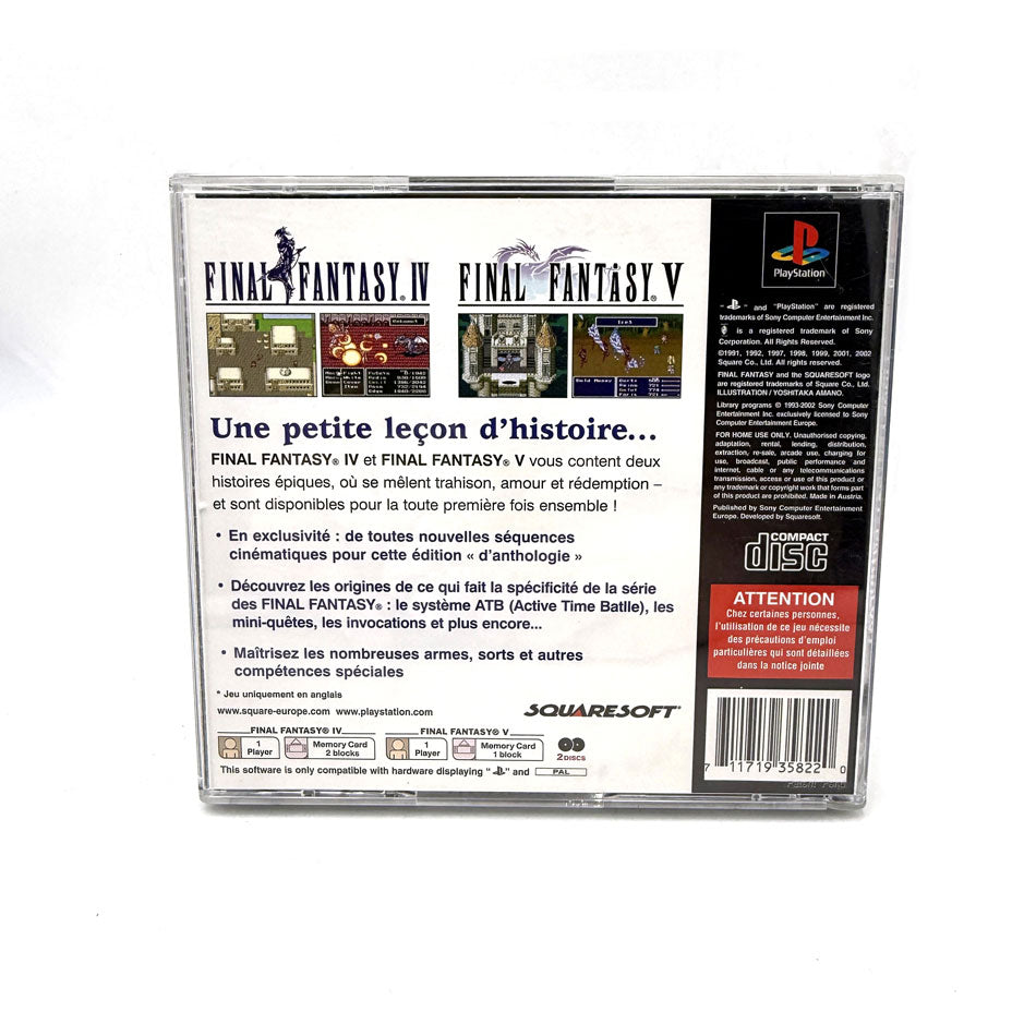 Boite Final Fantasy Anthology Playstation 1
