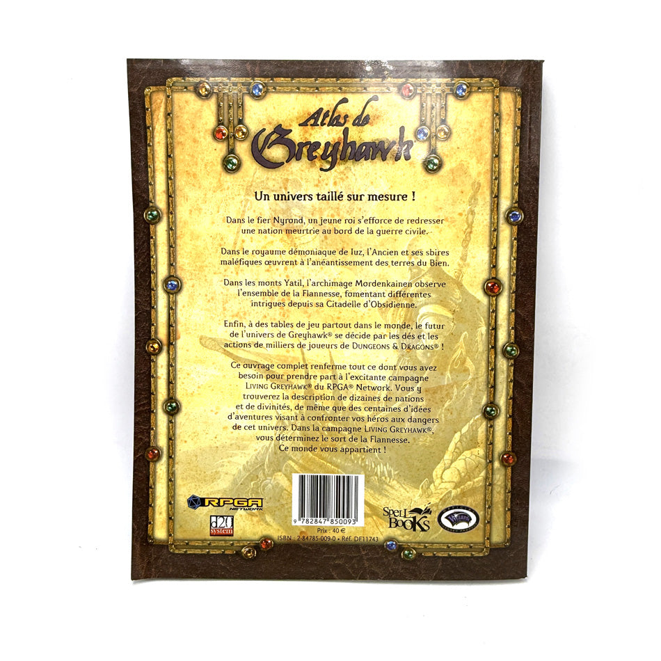 Livre Dungeons & Dragons Atlas De Greyhawk