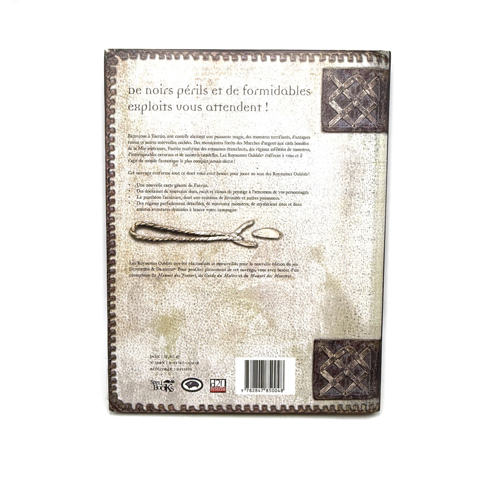 Livre Dungeons & Dragons Les Royaumes Des Oubliés