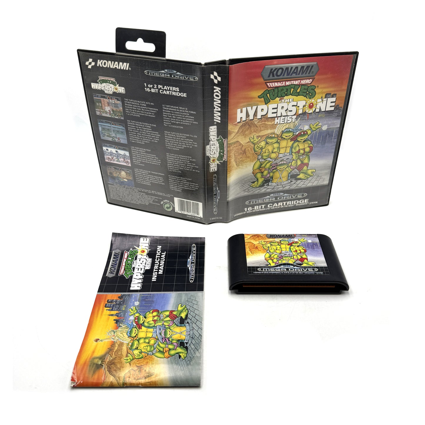 Teenage Mutant Hero Turtles The Hyperstone Heist Sega Megadrive (RARE)
