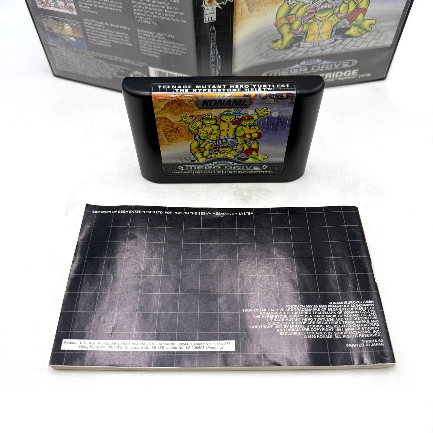 Teenage Mutant Hero Turtles The Hyperstone Heist Sega Megadrive (RARE)