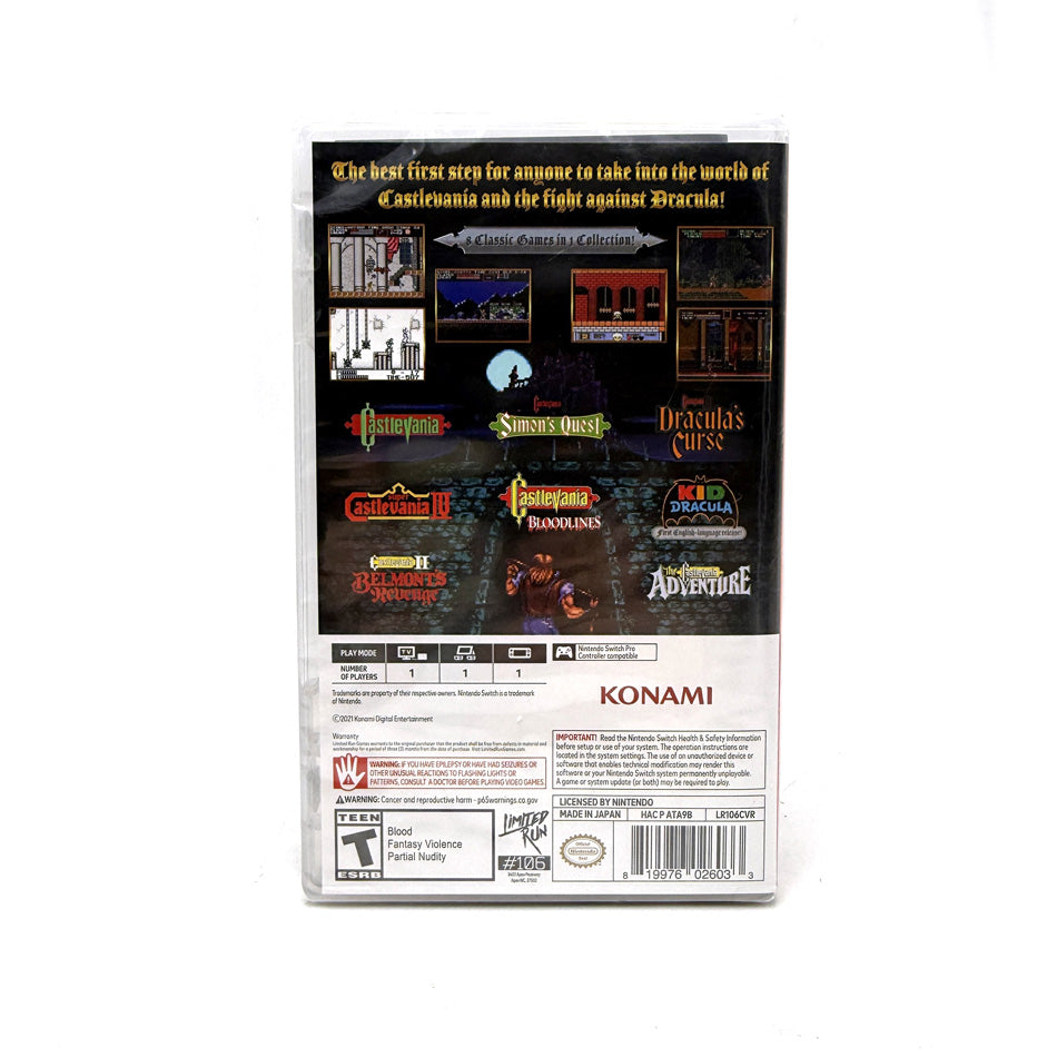 Castlevania Anniversary Collection Nintendo Switch