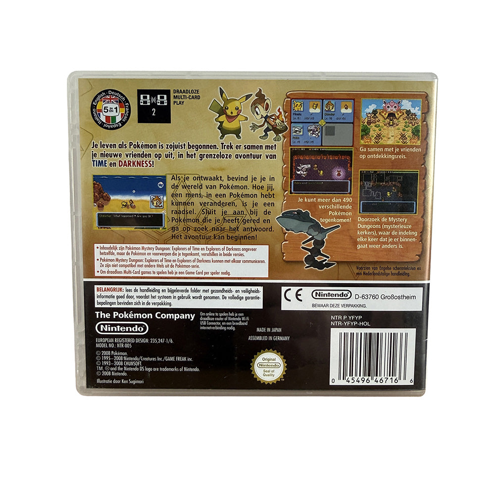Boite et notices Pokémon Mystery Dungeon Explorers Of Darkness Nintendo DS