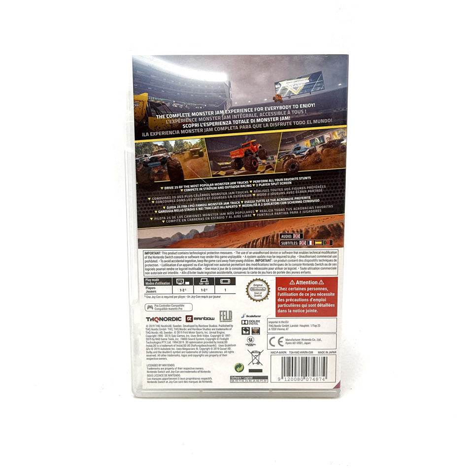 Monster Jam Steel Titans Nintendo Switch