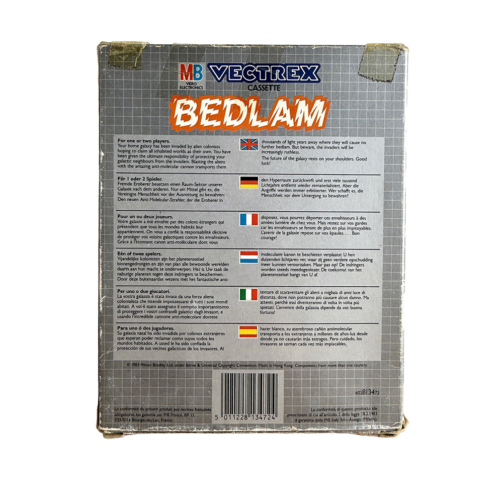 Cassette Bedlam MB Vectrex