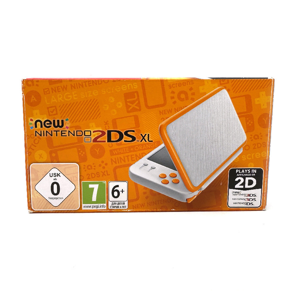 New Nintendo 2DS XL Console White/Orange – Retromania