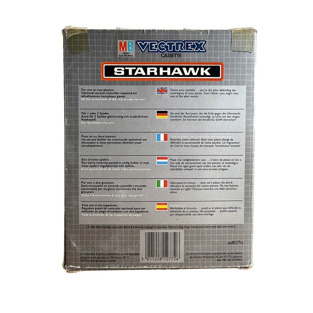 Cassette Starhawk MB Vectrex