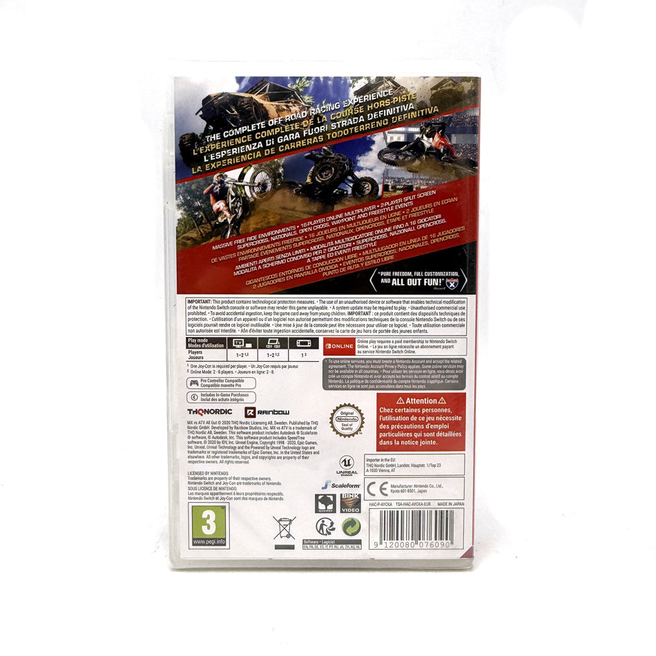 MX VS ATV All Out Nintendo Switch
