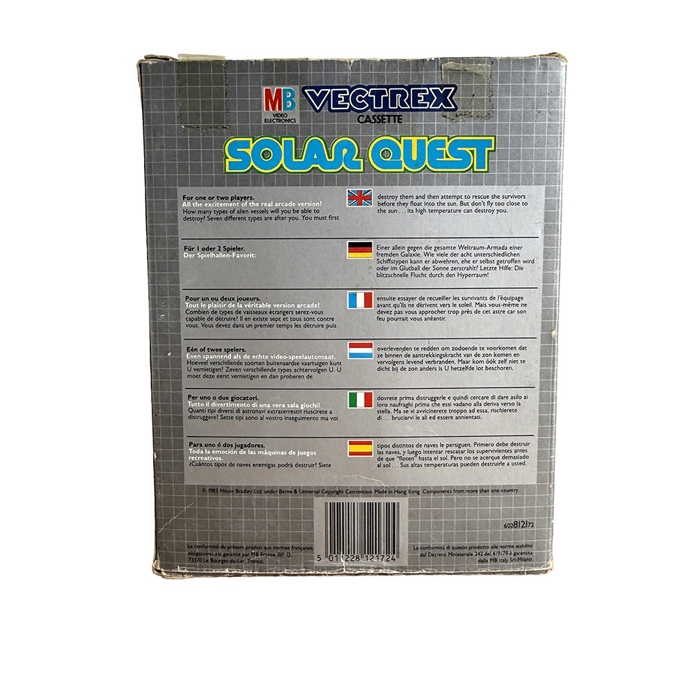 Cassette Solar Quest MB Vectrex