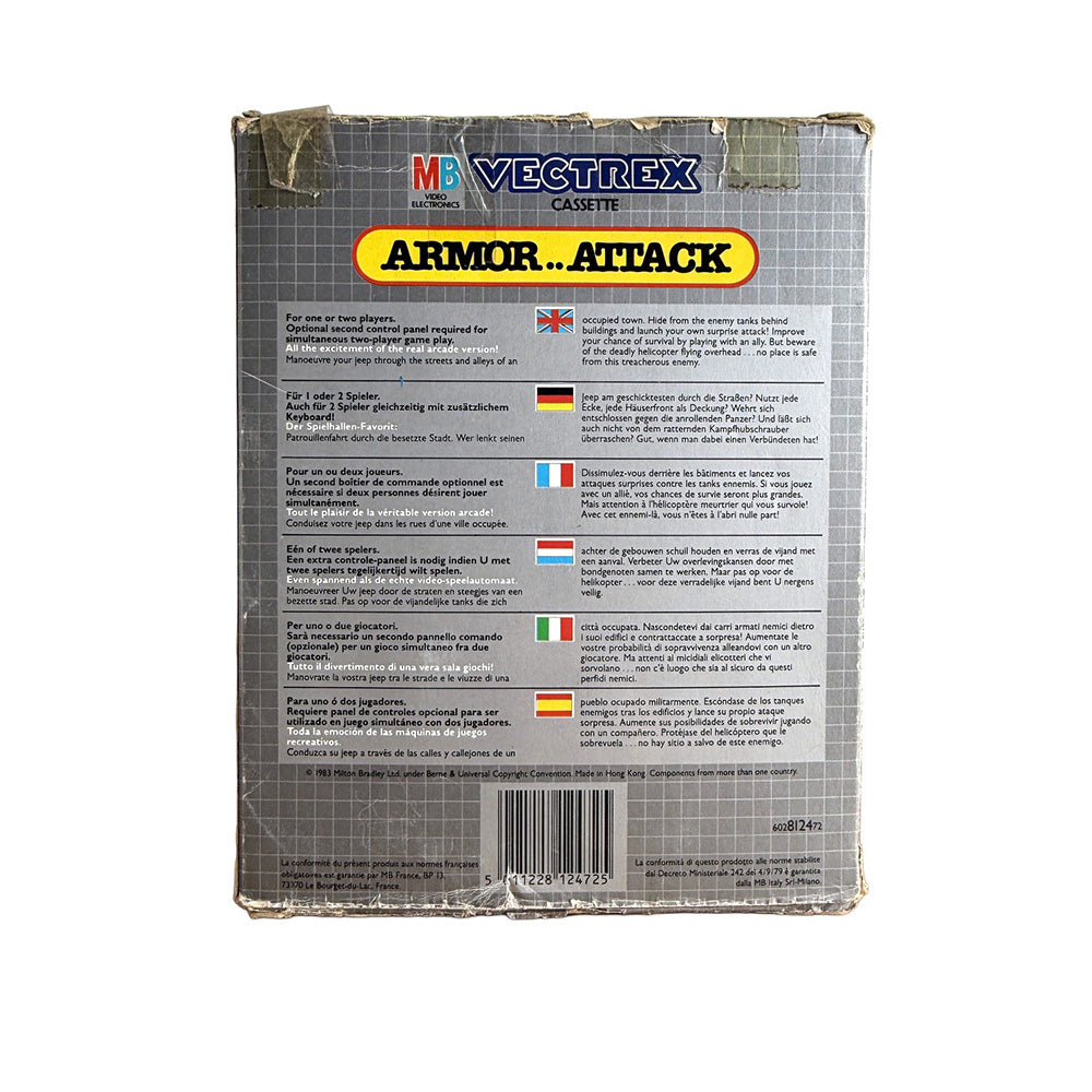 Cassette Armor Attack MB Vectrex