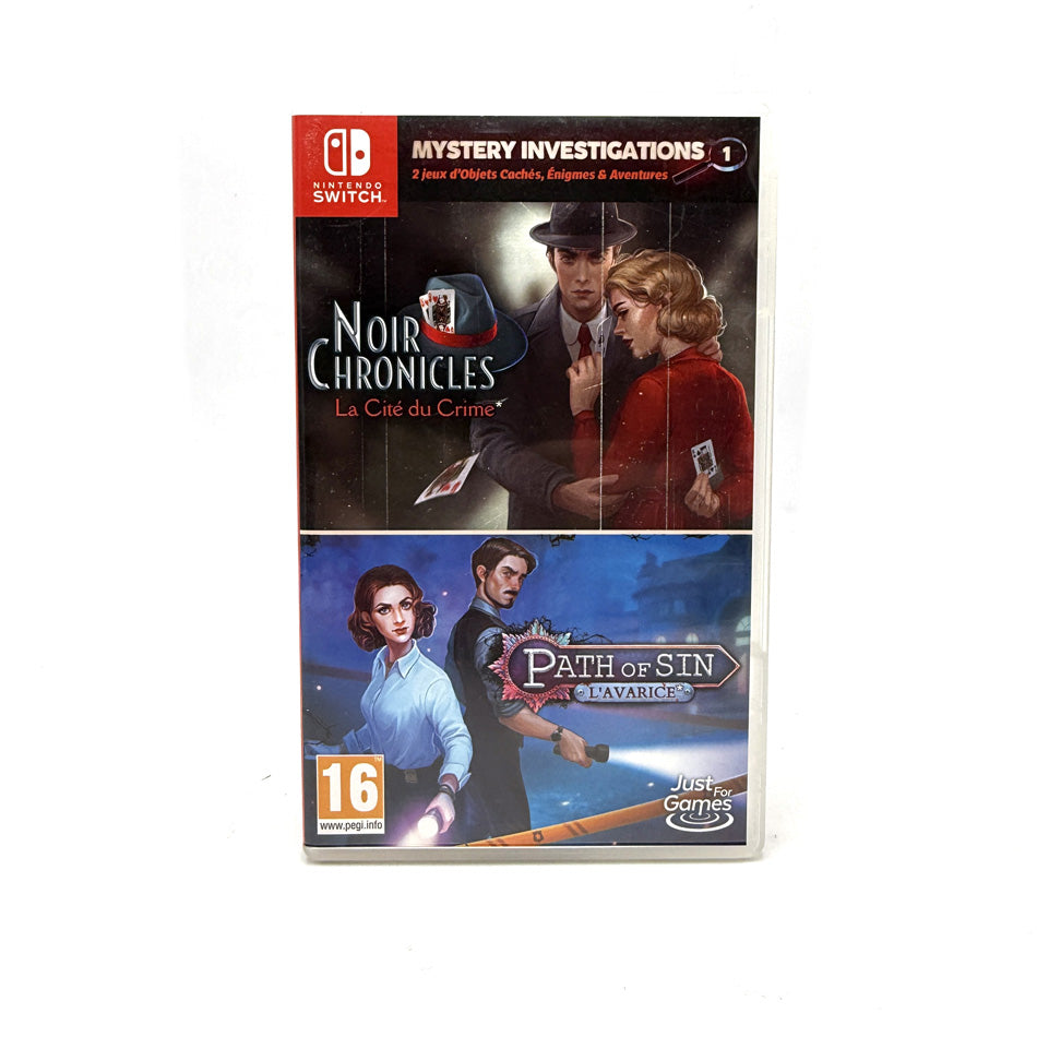 Mystery Investigations Path of Sin: L'Avarice + Noir Chronicles: La Cité du Crime Nintendo Switch