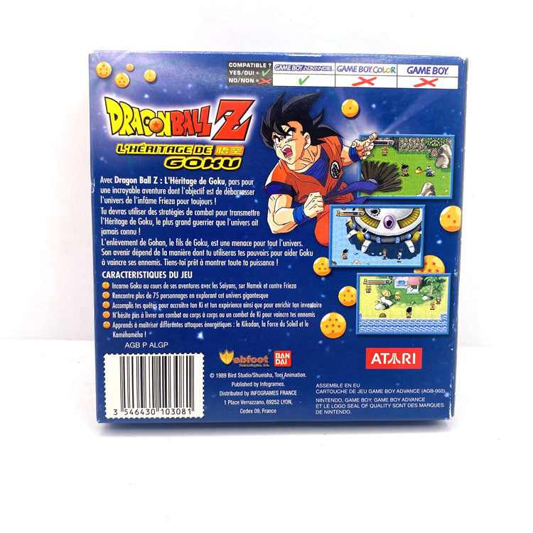 Dragon Ball Z L'Héritage de Goku Nintendo Game Boy Advance