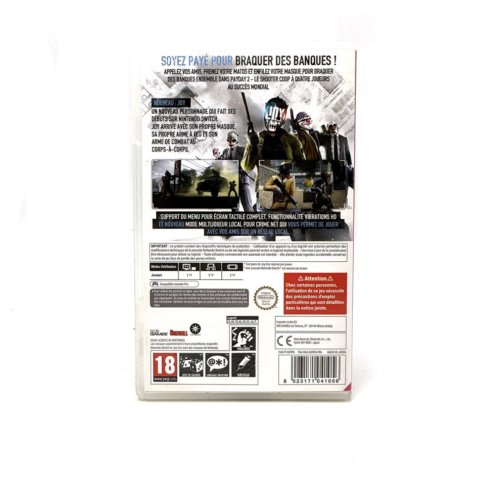 PayDay 2 Nintendo Switch