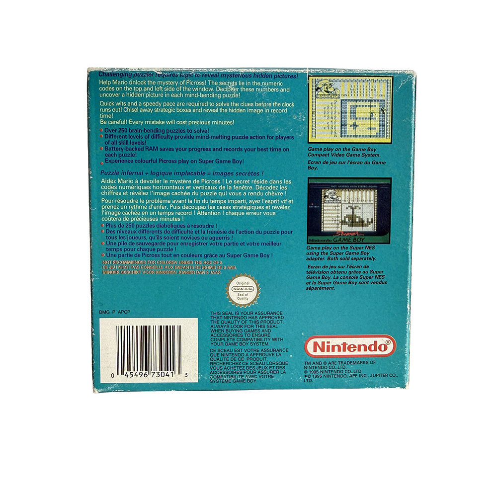 Mario's Picross Nintendo Game Boy
