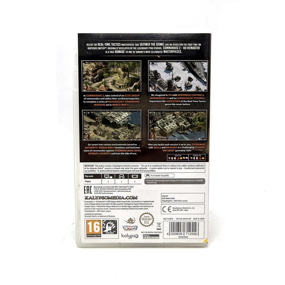 Commandos 2 HD Remaster Nintendo Switch