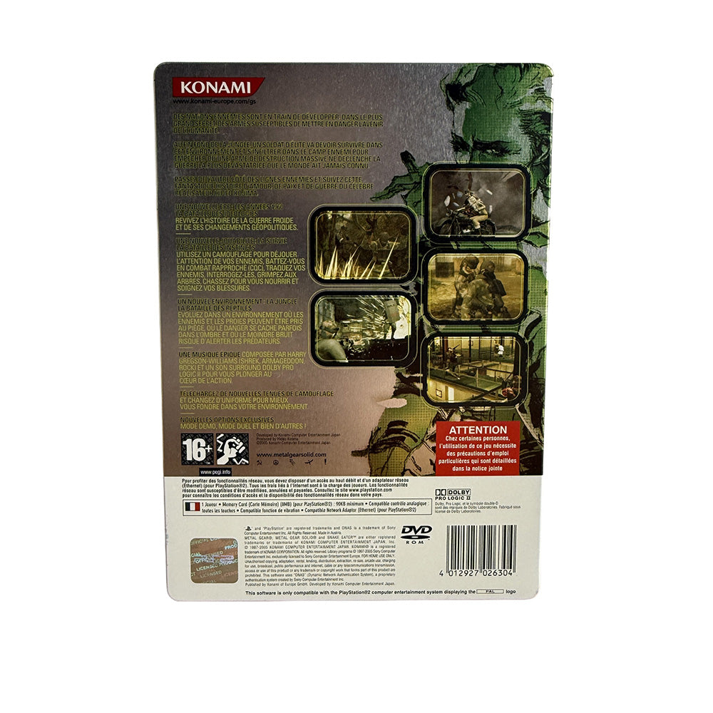 Metal Gear Solid 3 Snake Eater PlayStation 2 (Édition Métal Limitée)